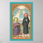 SS. Monica en Augustinus te Ostia (SAU 047) Poster (Voorkant)