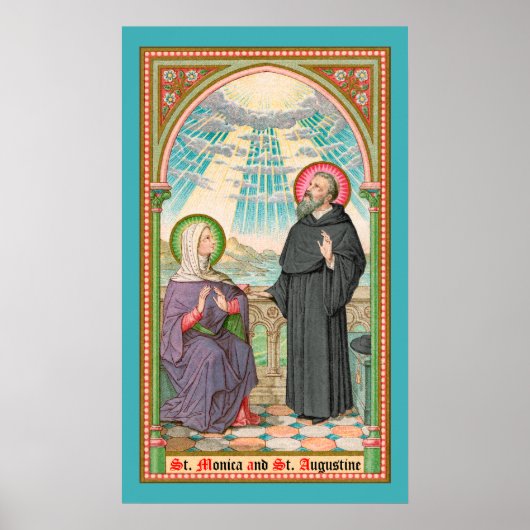 SS. Monica en Augustinus te Ostia (SAU 047) Poster (Voorkant)