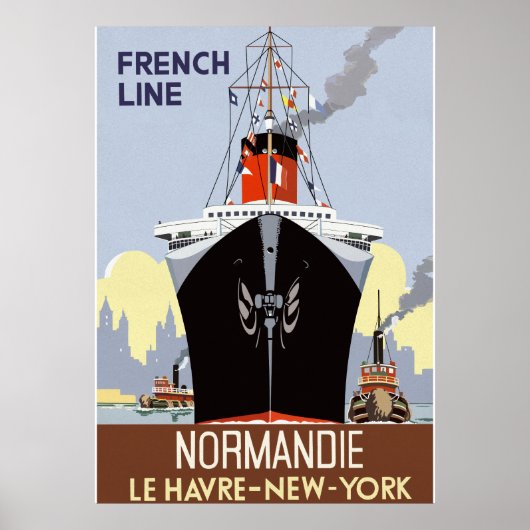SS Normandie Poster (Voorkant)