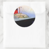 ss Normandie Ronde Sticker (Tas)