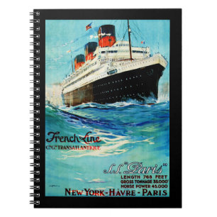 ss Paris ~ French Line Notitieboek
