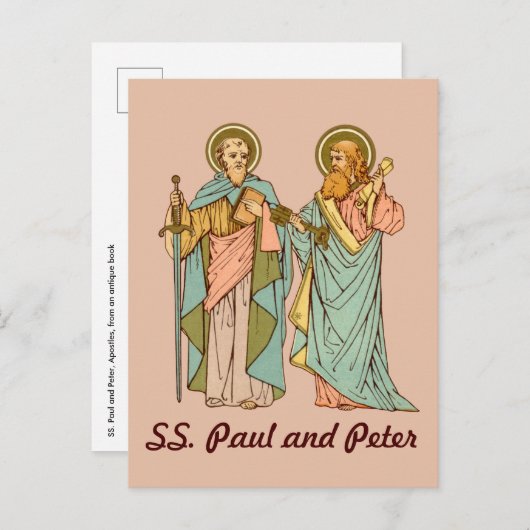 SS. Paul en Peter, apostelen (RLS 13 & 14) Postcar Briefkaart (Voorkant / Achterkant)