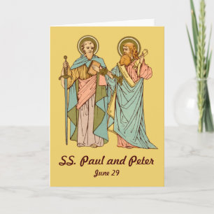 SS. Paulus en Petrus (RLS 13&14) Lege groet Kaart