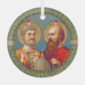 SS. Peter en Paul, apostelen (JMAS 01) Glas Ornament (Voorkant)