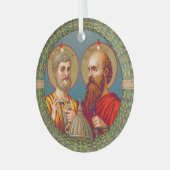 SS. Peter en Paul, apostelen (JMAS 01) Glas Ornament (Voorkant links)