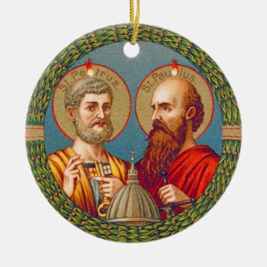 SS. Peter en Paul, apostelen (JMAS 01) Keramisch Ornament (Voorkant)
