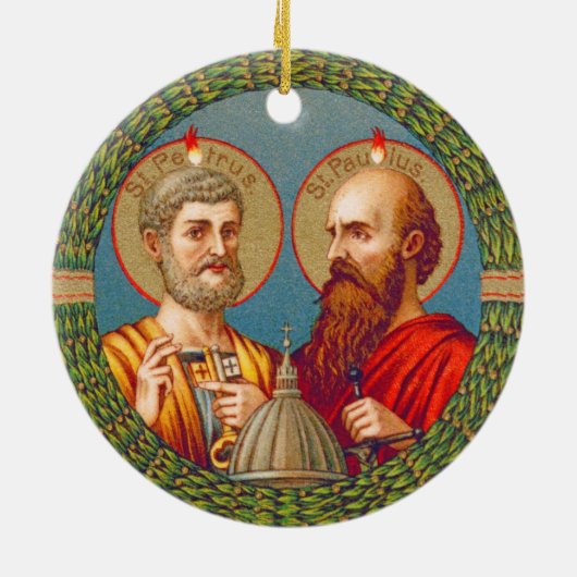 SS. Peter en Paul, apostelen (JMAS 01) Keramisch Ornament (Achterkant)