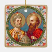 SS. Peter en Paul, apostelen (JMAS 01) Keramisch Ornament (Achterkant)