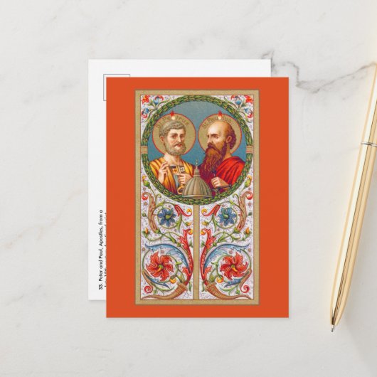 SS. Peter en Paul, Apostles (JMAS 01) Briefkaart (Voorkant / Achterkant in situ)