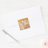 SS. Peter en Paul Embracing Vierkante Sticker (Envelop)
