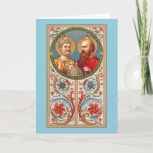 SS. Pierre et Paul (JMAS 01) Carte de vœux vierge