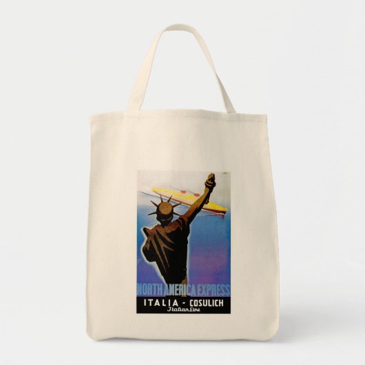 ss Rex over vrijheidsbeeld Tote Bag (Voorkant)