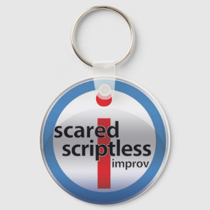 SS-ronde-glazen logo-toets Sleutelhanger