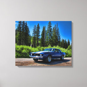 SS Super Sport Chevy Camaro 1969 Canvas Afdruk