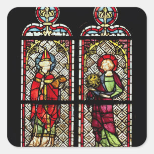 SS. Sylvester en John de Evangelist Vierkante Sticker