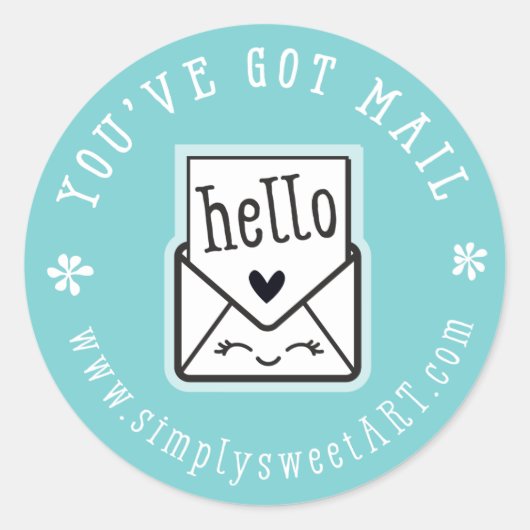 SSA STICKER - vous avez du courrier - menthe (Devant)