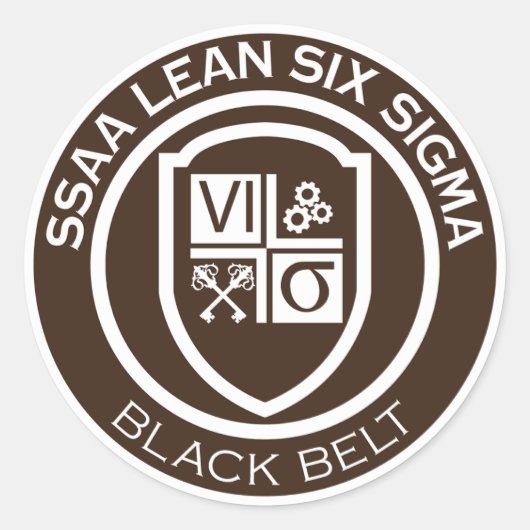 SSAA BLACK BELT STICKER (Voorkant)