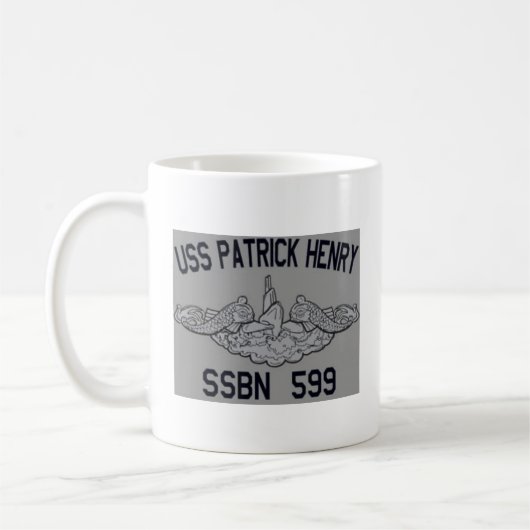 SSBN 599 USS Patrick Henry (SSBN-599) Mug (Gauche)