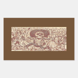 Sschedel van Oaxaca, La Calavera Oaxaqueña Rechthoekige Sticker