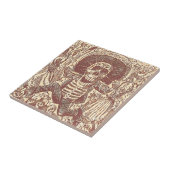 Sschedel van Oaxaca, La Calavera Oaxaqueña Tegeltje (Zijkant)