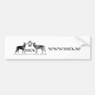 SSCK Bildekal Bumpersticker