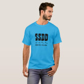 SSDD Afkorting, Morse Code, Latijn, T-shirt (Voorkant volledig)
