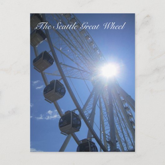 Sseattle Great Wheel Briefkaart (Voorkant)