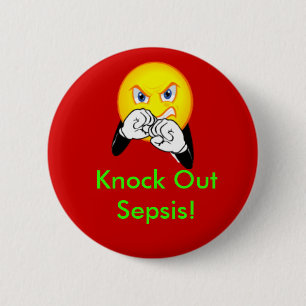 Ssepsis uitslaan ronde button 5,7 cm