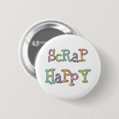 Sshit Happy Ronde Button 5,7 Cm (Voorkant /achterkant)