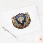 SSN 785 USS John Warner Rechthoekige Sticker (Envelop)