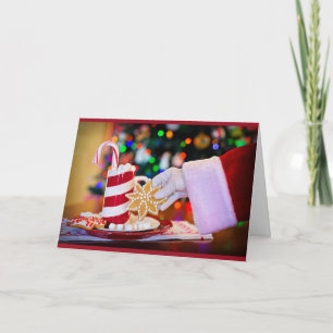 Ssnta's Cookies & Hot Cocoa Recept Christmas Kaart