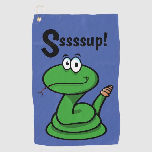 Sssssup! Slang Golfhanddoek (Voorkant)