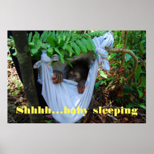 Ssst Baby Slapen Poster