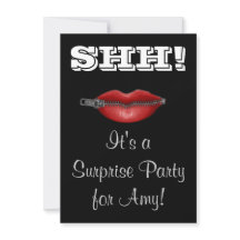 SSST! HOU JE BEK verrassingsfeest uitnodiging