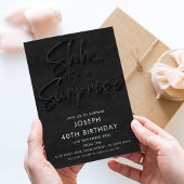 Sst het is een Surprise Party Kaart