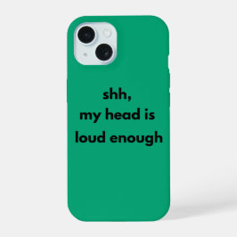 Sst Mijn Hoofd Is Hardop Genoeg – Minimalistische iPhone 15 Hoesje