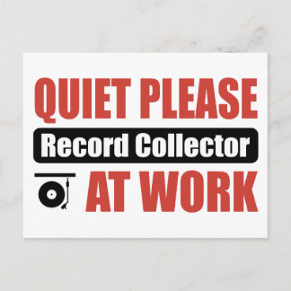 Sstilte Registreer de Collector op het werk Briefkaart