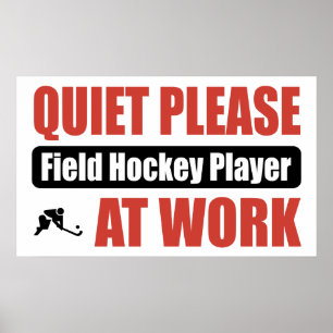 Sstilte: Veldhockey op het werk Poster
