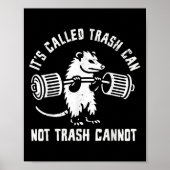 Ssum Ossum Trash Can Trash Cannot Funny Joke Ossum Poster (Voorkant)