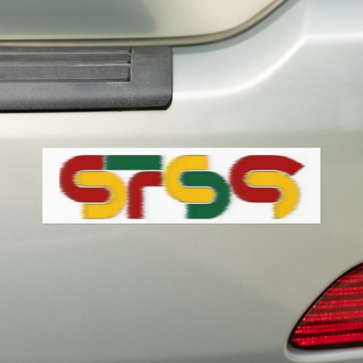 st9 rasta bumpersticker (Op auto)