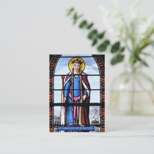 St. Adelaide Patron of Second Marriages Visitekaartje (Staand voorkant)