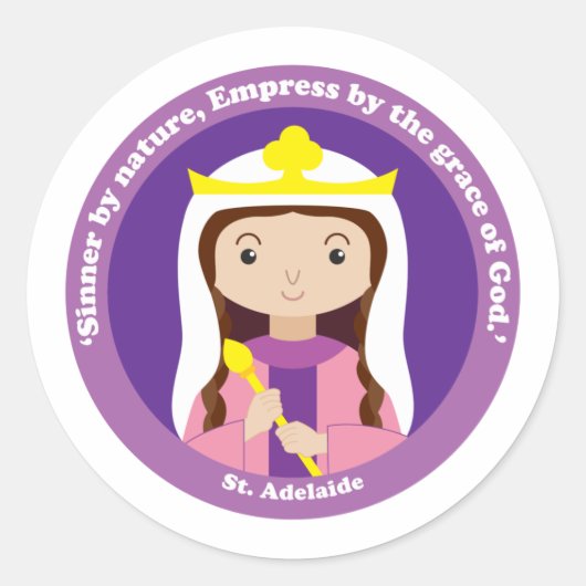 St. Adelaide Ronde Sticker (Voorkant)