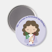 St. Agatha Magneet (Voorkant / Achterkant)