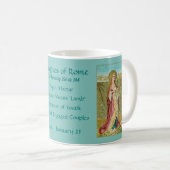 St. Agnes de Rome (BC 01) Café Mug 2a (Devant droit)