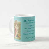 St. Agnes de Rome (BC 01) Café Mug 2a (Devant gauche)