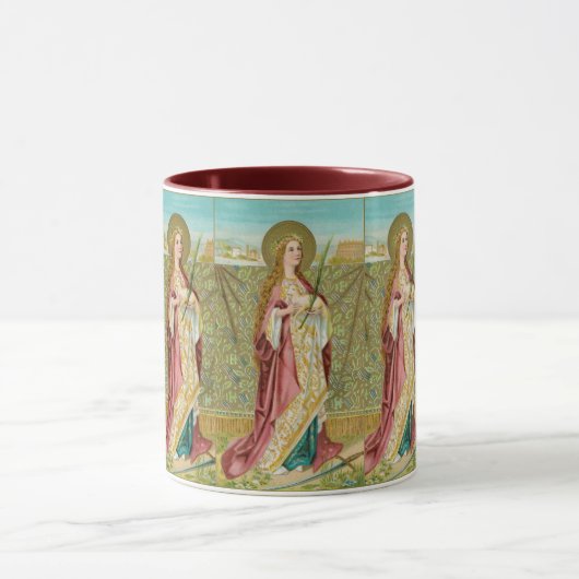 St. Agnes de Rome (BC 01) Café Mug 4 (Centre)