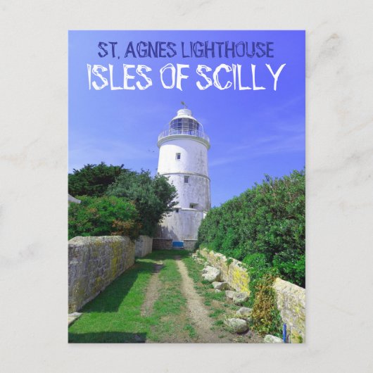 St. Agnes Leuchtturm - Isles Of Scilly Briefkaart (Voorkant)