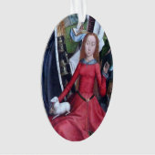 St. Agnes met Haar Lamb (detail; M 070) Acryl Ornament (voorkant)