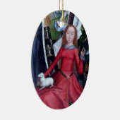 St. Agnes met Hare Lamb Ceramic Ornament (Rechts)