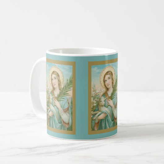 St. Agnes of Rome (MH 01) Coffee Mok 3 (Voorkant links)
